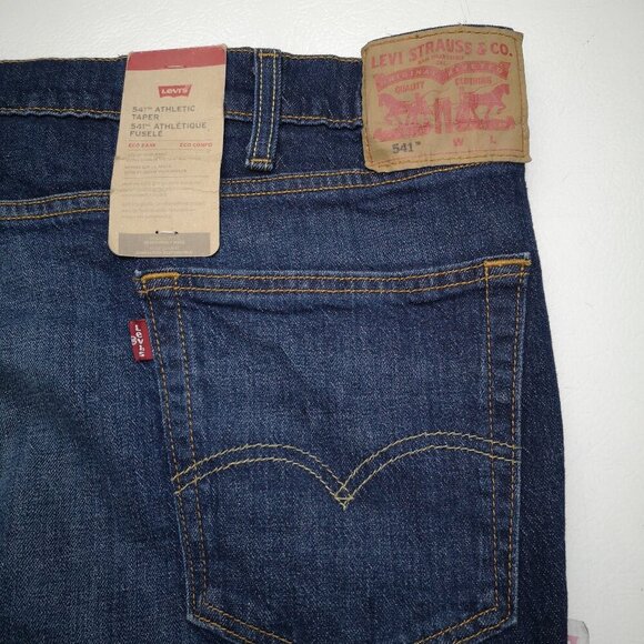 NWT Levi's 514 Men's Size 54/32 Athletic Taper Medium Wash Big & Tall Jeans - Picture 6 of 13